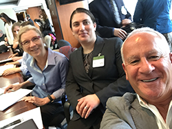 (r-l) Equality Committee chair Mark Berlin, SOGIC co-chair Nicole Nussbaum and staff lawyer Tina Head at the technical briefing