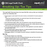 Breaking Up: Tax Tips