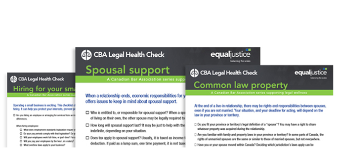 CBA Legal Health Checks