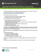 Special and Extraordinary Expenses