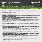 Resolving everyday conflicts