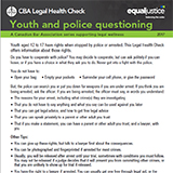 Youth and police questioning