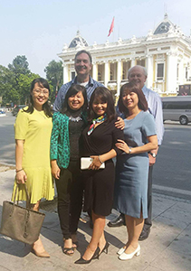Former Chief Legislative Counsel, Lionel Levert, Professor Dale Dewhurst, Athabasca University with Vietnamese partners