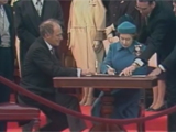 Signing of the Canadian Charter of Rights and Freedoms 1982 