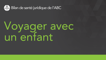 Voyager avec un enfant