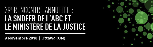 29e RENCONTRE ANNUELLE : LA SNDEER DE L'ABC ET LE MINISTÈRE DE LA JUSTICE