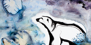 Polar Bear Talks To The Moon