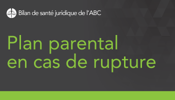 Plan parental en cas de rupture