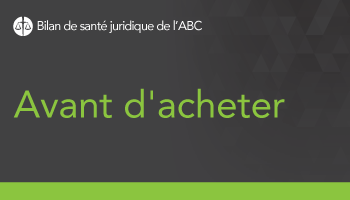 Avant d'acheter